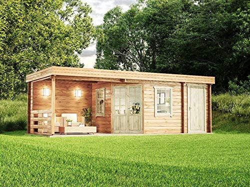Carlsson Gartenhaus Modell Johanna, 40 mm Wandstärke (714 x 302 cm)