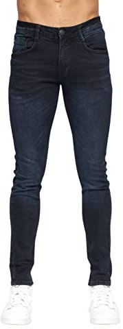 Duck and Cover - Mens 'MAYLEAD' Everyday Essential Slim Fit Jeans (34W / 32L, Blue Black)