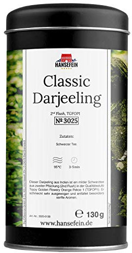 Hansefein Classic Darjeeling Schwarzer Tee 2nd Flush TGFOP1 130g