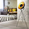 Jago® Stehleuchte mit Stativ - 70 x 70 x 139 cm - 60W, LED, E27, Schwarz-Gold, Schwenkbar-Tripod Stehlampe, Standleuchte, Fußbodenlampe im Retro Vintage Design für Wohnzimmer, Schlafzimmer, Studio