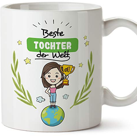 Mugffins Tasse/Becher Tochter -Familie Welt -Lustige und Originelle Geschenke -Tee-Kaffeetasse