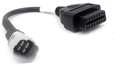 LoongGate Motorrad-Schnittstelle zu OBD II 16 Pin Diagnostor Adapter Stecker Kabel