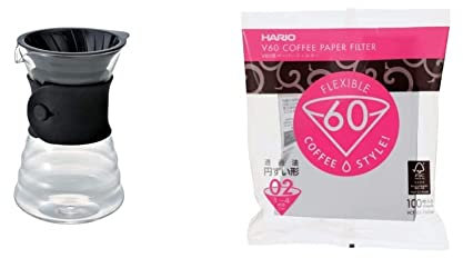 Hario V60 Drip Decanter (Japan Import) & VCF-02-100W Filtri per caffè