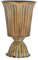 YARNOW Urne Shabby Blumenvase Gold Vintage Milchkanne Rustikaler Blumentopf Shabby Chic Deko Eisen Landhaus Vase Metall Eimer Retro Übertopf für Balkon Schreibtisch Büro Wohnzimmer Tischdeko