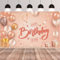 GRESATEK Roségold Geburtstag Banner, Happy Birthday Hintergrund Banner Party Deko für Mädchen Frauen Kinder Geburtstag Jubiläum Party Super großes Geburtstags Poster