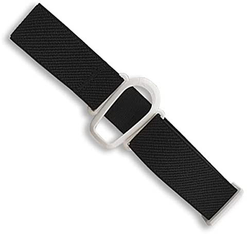 Diasticker® | Dexcom G6 - Fixierband | Flexibel - Wasserfest - Starker Halt | Armband zur Befestigung des Dexcom CGM, Sensor-Schutz, Fixierung | Halter: Weiß (Medium: 25-35 cm, Schwarz)