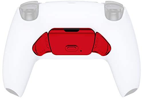 eXtremeRate Palette pour ps5 Manette Rise Remap Kit Bouton Arrière K1 K2-Rouge Chromé,Pas Un Remap Kit Complet
