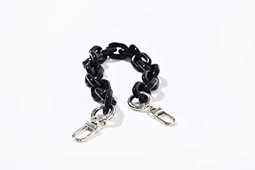 ETUUI Universale Handykette Candy Chain - Silver Black I Handgelenkschlaufe Kette Handy Modell übergreifend I Mobile Umhängeband für iPhone Samsung und Co.
