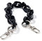 ETUUI Universale Handykette Candy Chain - Silver Black I Handgelenkschlaufe Kette Handy Modell übergreifend I Mobile Umhängeband für iPhone Samsung und Co.