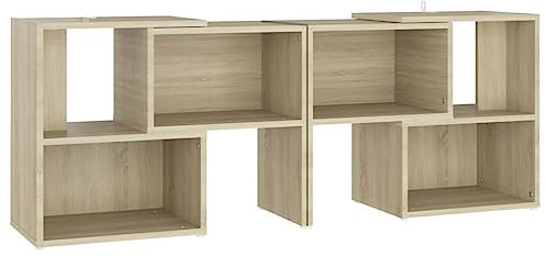 vidaXL TV Cabinet Home Living Room Bedroom Furniture Accessories Entertainment Centre Stereo Hifi Cabinet TV Stand Unit Chipboard Sonoma Oak