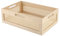 YRMT Holzkörbe, flach, Holzkorb mit Griffen, dekorative Aufbewahrungskörbe, Organizer, rustikaler Bauernhaus, Arbeitsplatte Korb für Regale, Speisekammer, Küche