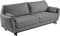 Generisch Sofa Candy - Wohnlandschaft Polstersofa Schlaffunktion Farbwah (Hellgrau - Monolith 85)