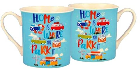 Campervan Home is Where You Park It, Fine Ching Coffee Mug Cup