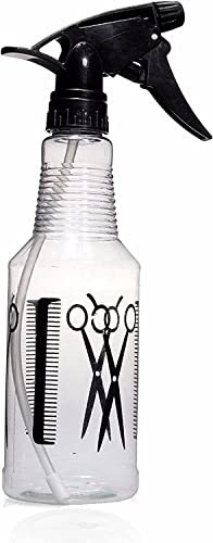 Spray Bottle Trigger Water Spray Bottle Misting Plastic Spray Bottle- 500ml, Hairdressing Water Bottle, Refillable Barbershop Hair Salon Bottle Adjustable Nozzle (Pack of 1)