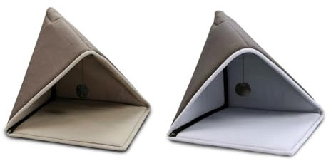 WOLTERS Eco-Well Spiel & Kuschelzelt 40 x 40 cm, Farbe:grau/hellgrau