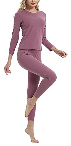 Pigiama Donna Invernale Taglie Forti Curvy Sexy Abbigliamento da Notte Caldo Manica Lunga Lungo Intima Termica Pigiama Pile Morbido Pesante Elegante Completo Termico Pigiama Due Pezzi Felpato