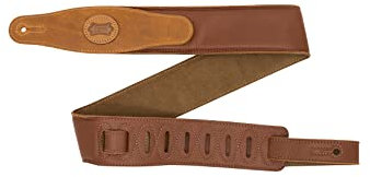 Levy's Musikinstrument Cirro Series Leder, gepolstert, Sandfarben Gitarrengurt, Hellbraun/Sand, Standard