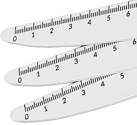 Lima de Uñas, 10 Uds, Lima de Uñas Profesional para Salón de Casa, Lavable, Reutilizable, Lima de Uñas de Doble Cara con Escala