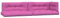vidaXL Lot de 5 Coussins de Palette, Galettes de Chaise avec Dossier, Décoration Jardin Terrasse Patio Extérieur Patio, Rose Tissu