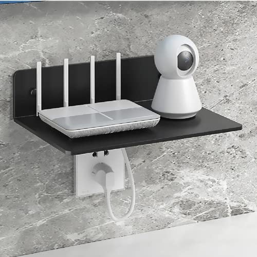 Floating TV Shelf Projector,Wall Mount TV Shelf - Holds up to DVD DVR Component - Perfect for Projector, WIFI Router, Game Console and Cable Box, baby camera mount speaker wall mount