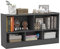 KOMFOTTEU Libreria Aperta, 5 Armadietti di 2 diverse dimensioni, mobile portaoggetti in legno con gambe antiscivolo, per libri e giocattoli, 111 x 30 x 61,5 cm (Grigio)