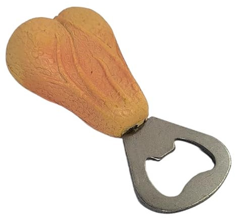 BUSDUGA 4385 Flaschenöffner in Hodenform, 9,5x4,5cm, Metallöffner mit Testikel