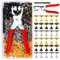 180 Sets 8 mm Ledernieten, runde Kappen-Ledernieten, 3 Farben Kappen-Ledernieten, Metallnieten mit Stanzzange für DIY-Lederhandwerk/Kleidung/Schuhe/Gürtel-Reparaturdekoration
