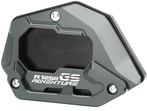 Modeer Für B.MW R1250GS Adventure 2018-2023 (nicht für tiefergelegte Fahrzeuge) Motorrad CNC-Stütze Verlängerungsplatte Ständer Seitenständer Pad r 1250 gs adv r1250gsa Zubehör (Grau)