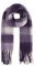 FASHION YOU WANT Damen Web Strickschal mit buntem Karo Muster und langen dicken Fransen, warmer Winter, Stola (S02)