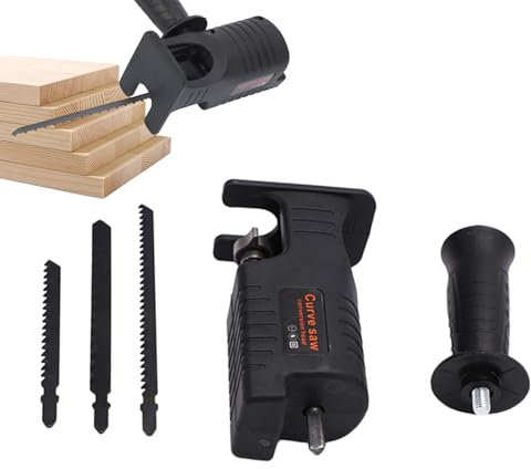 HiXip Adaptador de Taladro a Sierra Alternativa,Adaptador de Sierra Alternativa eléctrica,Accesorio Modificado para Taladro con Cabezal de conversión | Kit de Mango, Accesorios para Herramientas