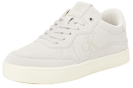 Calvin Klein Herren Cupsole Sneaker Classic Iconic Schuhe, Elfenbein (Eggshell/Creamy White), 42
