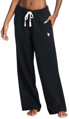 U.S. Polo Assn. Damen-Sweathose mit Taschen, French Terry, weites Bein