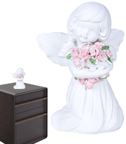 Generisch Kleine Engelfiguren,Engelstatue | Baby-Engelfiguren mit Flügeln | Weiße kleine Feenfiguren, Engelsskulptur, Homr- für Einweihungsgeschenk