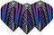 WINMAU Dart Flight - Prism Alpha Extra Thick 100 Micron - 1 Satz pro Packung (insgesamt 3 Dart-Flights) - Professionelles Dart Zubehör - Schwarze und Blaue Dart Flüge