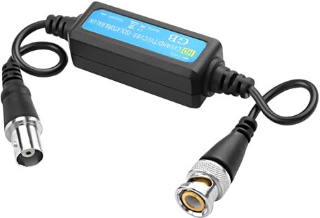 XMSJSIY BNC Video Filter HD-TVI CVI AHD CVBS Coaxial Video Ground Loop Isolator Balun BNC Male to Female Audio Noise Filter Security Camera Home Stereo System for CCTV Camera