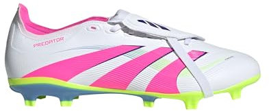 adidas Predator League Ft Fg/MG, Skor Unisex-Adulto, Cloud White Lucid Pink Lucid Lemon, 44 EU