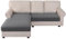 BellaHills Sofa Sitzkissenbezug Stretch Sofabezug, Universal Elastisch Sofa Seat Cover, rutschfest Sofa Überzug Schonbezug für Sofakissen L-Förmig Chaiselongue, 2 Sitzer + Chaiselongue, Grau