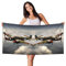 JEJEA Weltkrieg Flugzeug Flugzeug 2 Standard-Skala 2_00x Druck Leichtes Strandtuch für Erwachsene Damen Herren Pool Handtücher für Reisen Schwimmen Camping Picknick