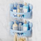 LEVERLOC Duschablage Saugnapf 2 Stück Badregal Duschkorb ohne Bohren Max Hold 10 KG Bad Duschablage für Shampoo Conditioner Halter Duschkorb Kunststoff für Badezimmer Küche Organizer - Blau