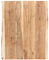 Myheimly Tischplatte Baumkante Massivholzplatte Massivholz Akazie 80x(50-60) x3,8 cm