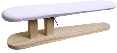 Tabletop Ironing Board Padded Small Ironing Board with Wooden Base, Chest & Sleeve Ironing Boards for Tailor, Household, Laundry Room, Apartment