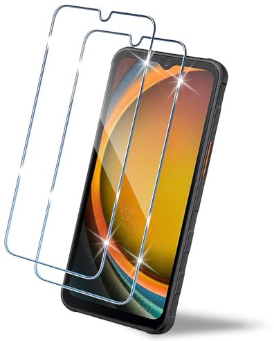 HidWee Vetro Temperato Compatibile con Samsung Galaxy Xcover 7 Pro/Xcover7 Pro/Xcover 7, 2 Pezzi 9H Durezza Anti Graffio, HD Senza Bolle Schermo Vetro Pellicola Protettiva