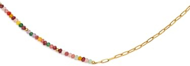 SINGULARU Halskette Chic Amalia Edelstahl vergoldet Damenschmuck