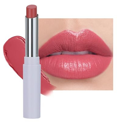 Rose Vif Rouge a Levre, Rouge a Levre Gloss Repulpant Levres Hydratation | Lip Stain Creamy Texture Silky, Non Collante Waterproof, Highly Pigmented Lipstick Mat Longue Tenue, Maquillage Femme