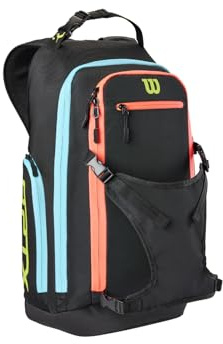 Wilson OPTX Volleyball-Rucksack, Schwarz/Gelb