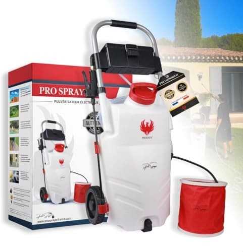 PHOENIX - Pro Sprayer Evo Pulvérisateur Électrique 35L - 2 Batteries Lithium 18V - Portée 10m - Autonomie 3h - Idéal pour Démoussage, Nettoyage et Entretien Extérieur - Pulvérisateur Toiture