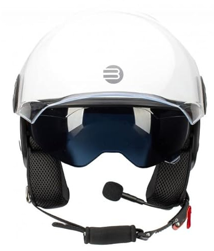 Befast - Jet Rapid Connect III, Casco Moto e Scooter con Interfono Integrato, Ampia Visiera Antigraffio e Occhialino Parasole a Scomparsa, Diversi Colori Disponibili