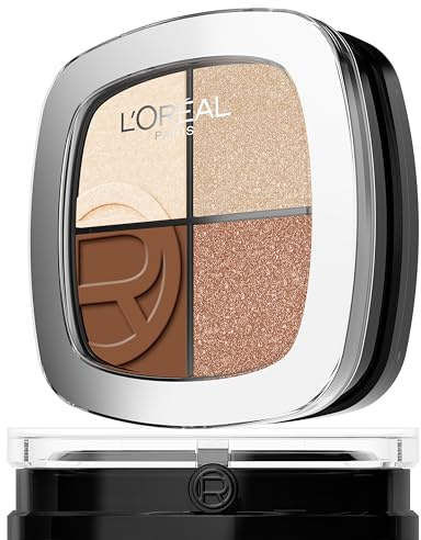 L'Oréal Paris Rendez-Vous Couleur Eye & Cheek Quad, All-in-One Make-up Palette für Augen & Wangen, Matte bis metallische Finishes, Hochpigmentiert & leicht verblendbar, Farbe: Warm Glow (Summer)