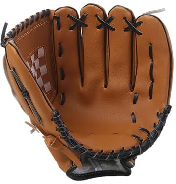 Genérico Guante de Receptor de béisbol para jóvenes: Lanzador de Cuero de PU Duradero y Guante de bateo con Palma Acolchada, guantee de Entrenamiento de para niños Adolescentes
