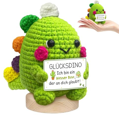 SPERMUOY Positive Geschenke Dino Kuscheltier,Glücksbringer Dino Kuscheltier | Positive Dinosaurier Mutmacher Geschenk,Gute Besserung Geschenke Pocket Hug Dinosaur Support Mental Health